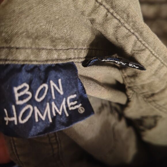 Bon Homme Button Up Shirt In Green - Picture 3 of 4